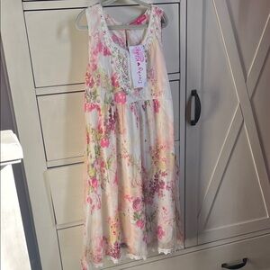 Derhy Kids Floral Girls Dress 10/12